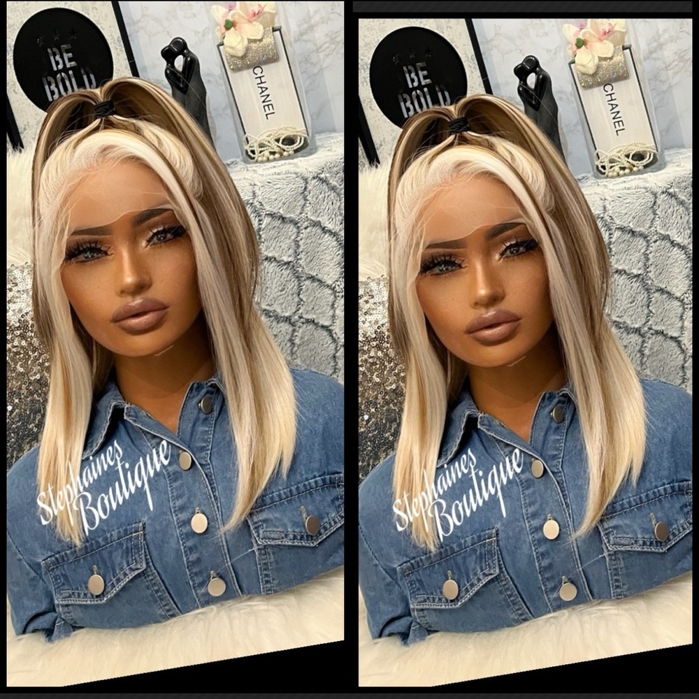 Human Hair Blended Lace Front Wig